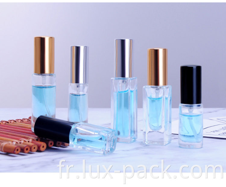 Emballage d'huile essentielle 5 ml 10 ml 15 ml 20ml 30 ml 50 ml100 ml Verre d'ambre bleu clair clair